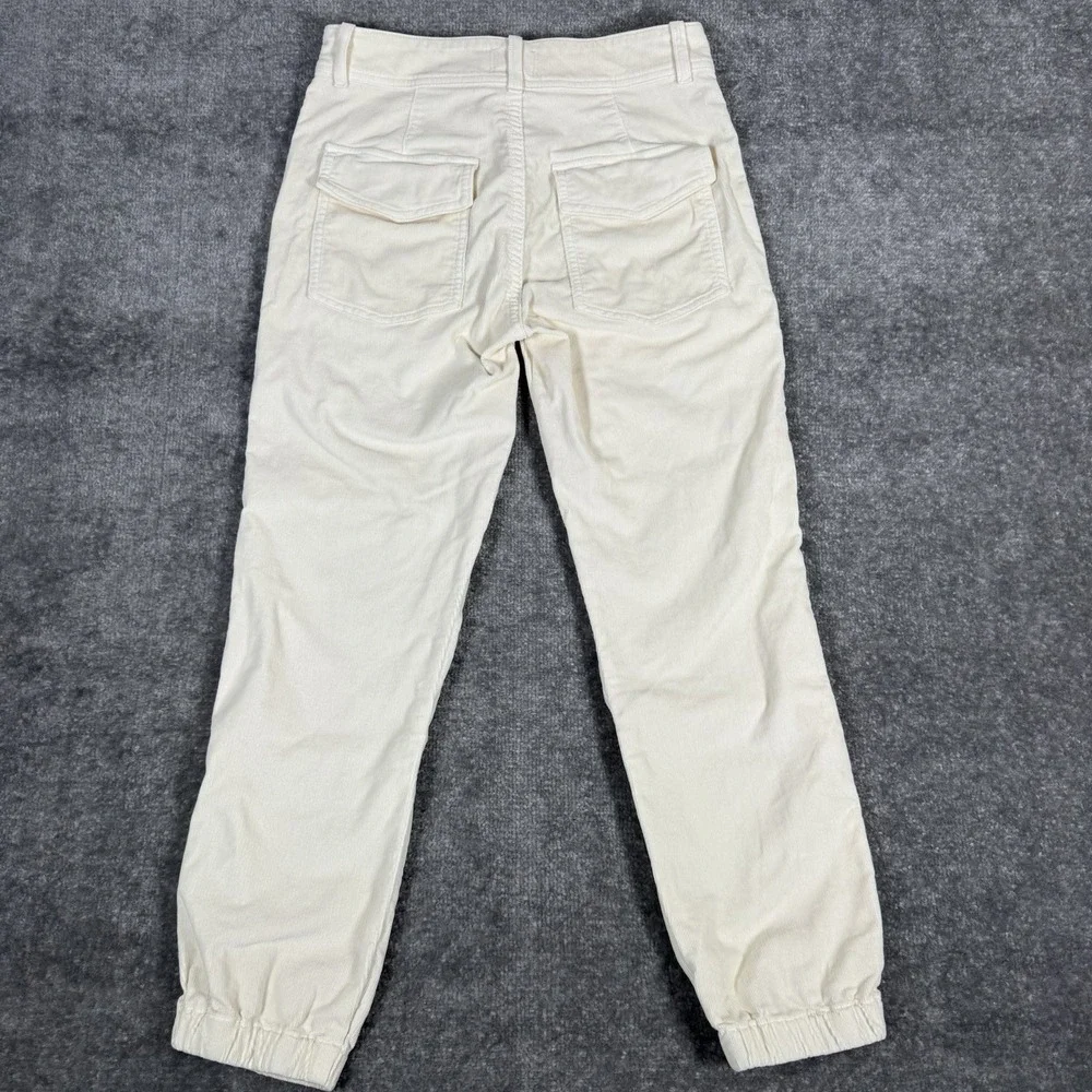 Citizens of Humanity Pants Women's 24 Ivory‎ Agni Utility Canvas Corduroy Jogger